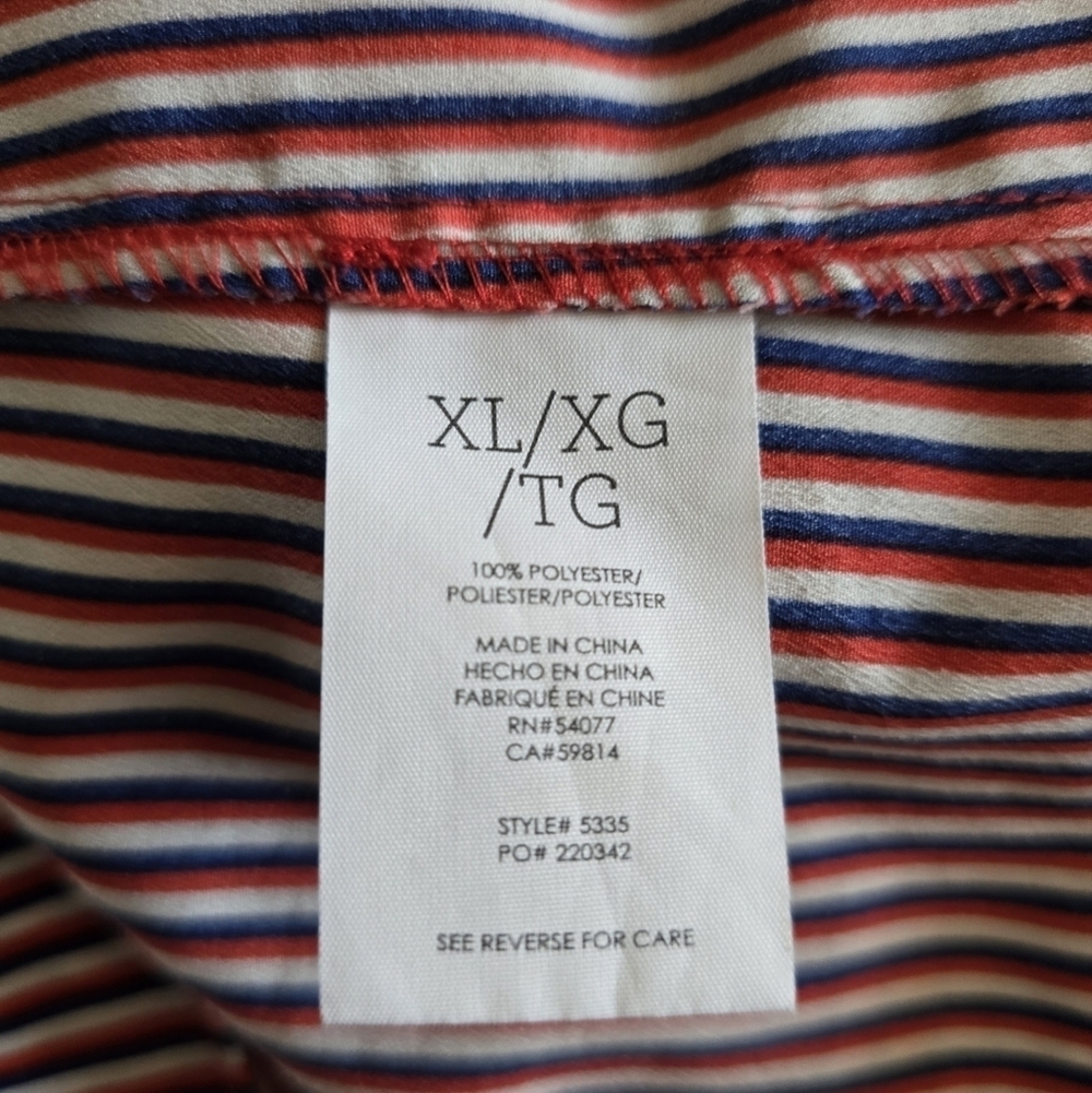 đCABI #5335 Franklin Striped Blouse, Size XL - Picture 10 of 10